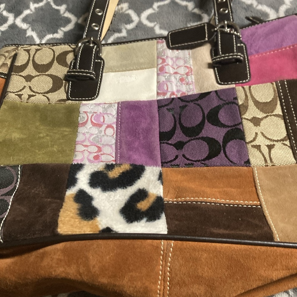 Coach Patchwork Tote Hand Bag